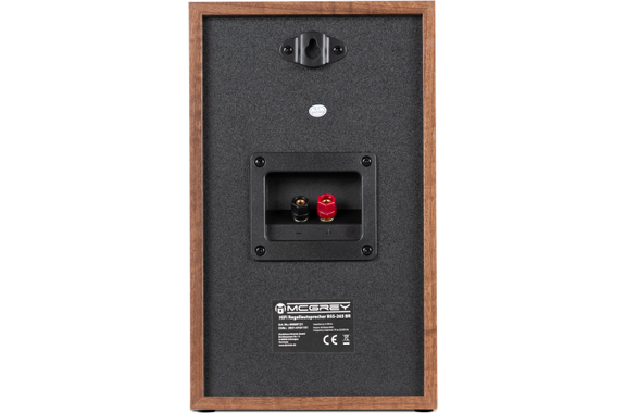 McGrey BSS-265 BR Enceintes Bibliothèque HiFi 6,5" Paire Marron 2x 40W RMS image 5