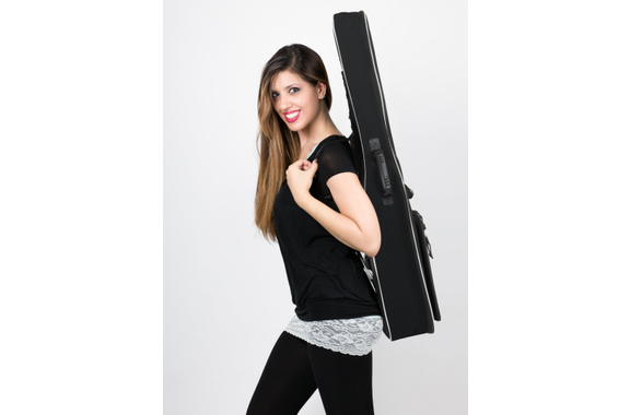 Rocktile Klassik-Gitarrentasche - gepolstert mit Rucksackgarnitur Schwarz image 5