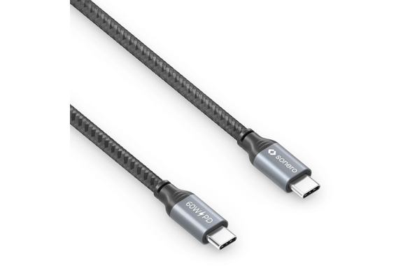 Sonero Cavo Di Ricarica USB-C A USB-C 60W Grigio/Nero 1,5 m image 5