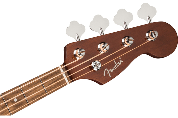 Fender California Deluxe Kingman Bass CE Mahogany Natural image 5