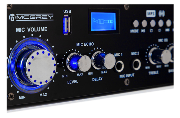 McGrey PA-350BT Bluetooth-Endstufe mit USB/MP3-Player  - Retoure (Zustand: sehr gut) image 5