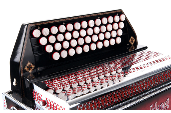 Alpenklang Pro 4/III Harmonika G-C-F-B Shadow Red image 5