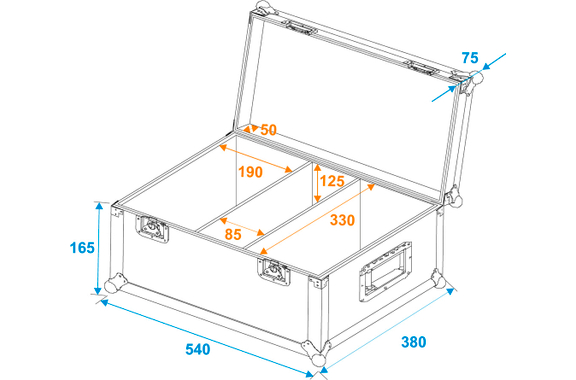 Roadinger Flightcase für 2x Eurolite TSL-150/250/350 image 5