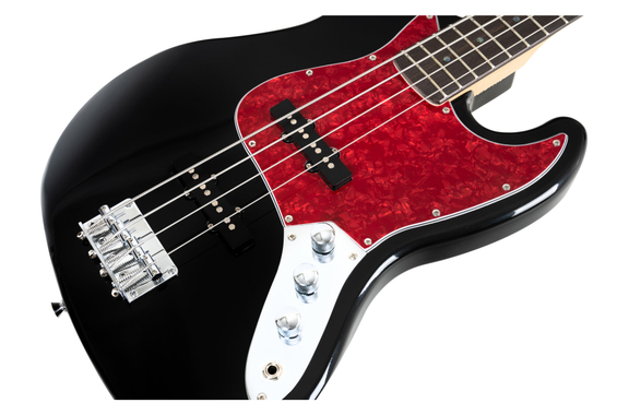 Rocktile Pro JB-30BK 70's Deluxe E-Bass Zwart Set incl. Lichtgewicht Koffer image 5