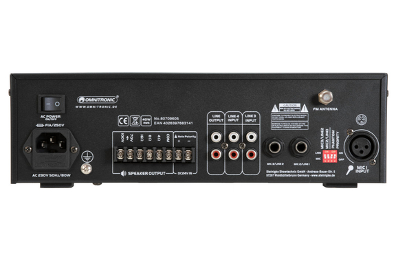 Omnitronic CPE-40P PA Mixer Amplifier image 5