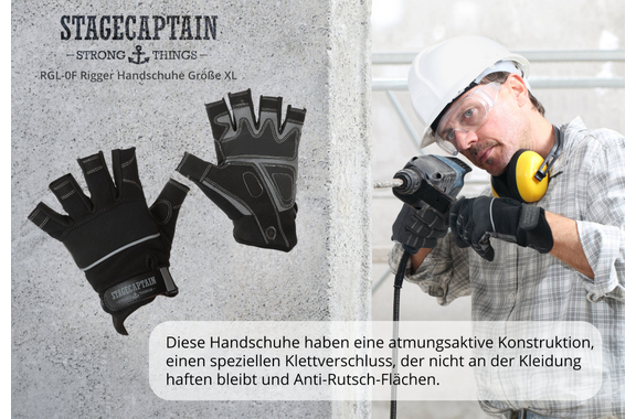 Stagecaptain RGL-0F Rigger Handschoenen Maat XL image 5