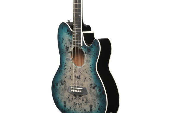Ibanez TCY10PA-CBS Westerngitaar Cosmic Blue Starburst High Gloss image 5