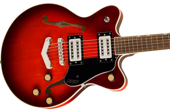 Gretsch G2655 Streamliner Center Block Jr. Double-Cut with V-Stoptail Claret Burst image 5
