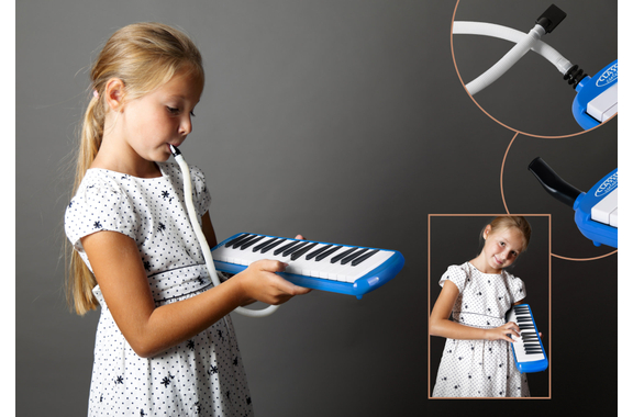 Classic Cantabile FML-32 BU Melodica Blue image 5