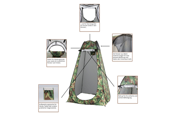 Stagecaptain Quixie Camouflage Privacy Toilet Set image 5
