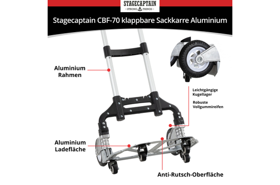 Stagecaptain CBF-70 klappbare Sackkarre  - Retoure (Zustand: sehr gut) image 5