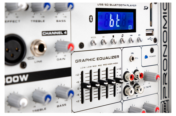 Pronomic PM83U Mixer Amplificato 8 Canali con USB/SD/Bluetooth MP3-Player image 5