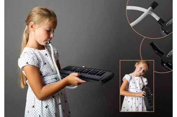 Classic Cantabile PML-37 BK Melodica Black image 5