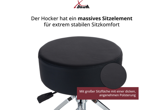 XDrum BeatSeat Drum Throne Pneumatic "The Big Black" image 5
