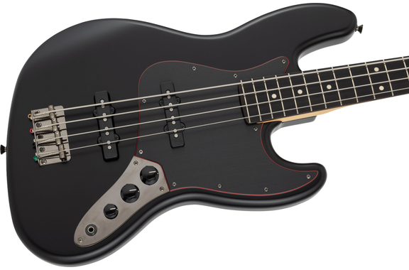 Fender Made in Japan Limited Hybrid II Jazz Bass Noir Black image 5