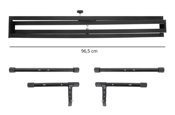 FunKey X-Keyboardstandaard met dubbele steunbalk image 5