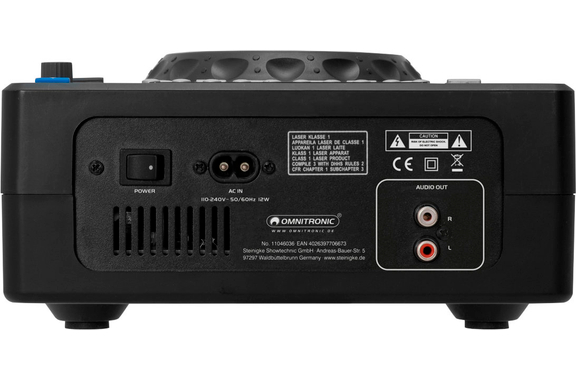 Omnitronic XMT-1400 MK2 Lecteur CD de Table image 5