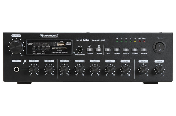 Omnitronic CPZ-120P ELA Mixing Amplifier image 5