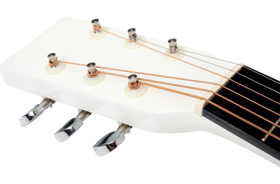 Classic Cantabile WS-10WH-CE Chitarra Western bianca con pickup Set custodia image 5