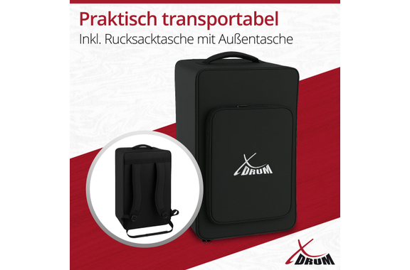 XDrum CP-501 Pro Cajon Peruana Ash Set inkl. Cajonschule image 5