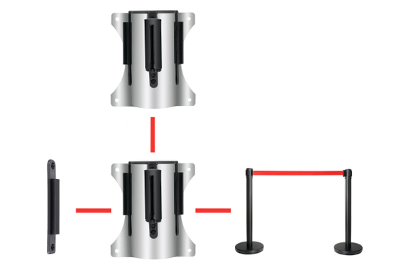 Stagecaptain PLSW-300 SR Système De Guidage De Personnes Boîtier De Sangle Argent image 5