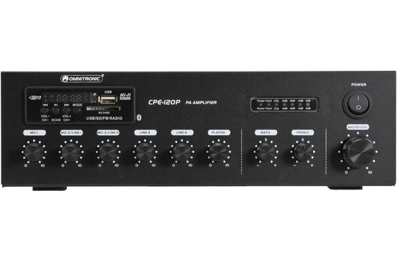 Omnitronic CPE-120P PA Mixer-Amplifier image 5