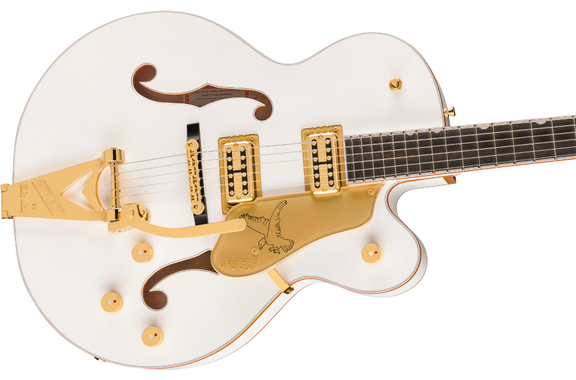 Gretsch Falcon Hollow Body avec String-Thru Bigsby Blanc image 5