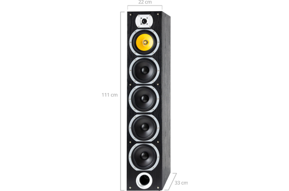 Bennett & Ross Exosphere HiFi Vloerstaande Luidsprekers Set Zwart 2x 200W RMS image 5