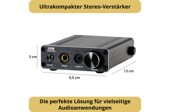 Pronomic MAMP-215 Mini-hifi-versterker 30 Watt image 5