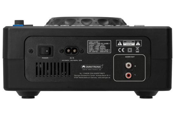 Omnitronic XMT-1400 DJ Standalone CD-Player MP3 USB Set image 5