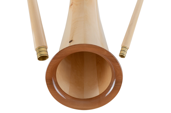Lechgold Alphorn Stone Pine F 360 cm 3-Piece Set incl. Bb Handpipe image 5