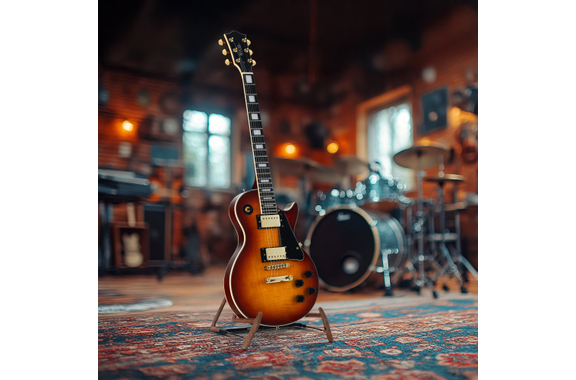 Rocktile Pro L-200OHB Electric Guitar Orange Honey Burst Set with Accessories image 5