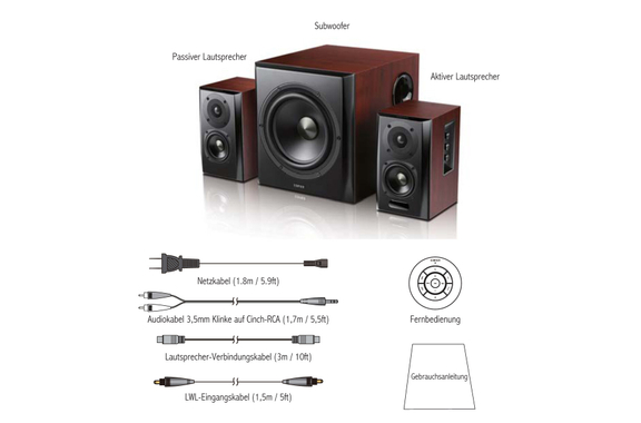 Edifier S350DB 2.1 Système Sonore Bois image 5