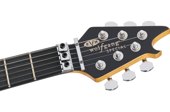 EVH Limited Edition Wolfgang Special Striped Series Red with Black and White Stripes image 5
