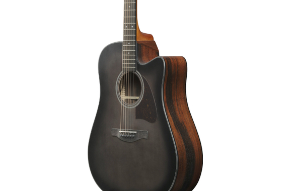 Ibanez AAD70CE-TBN Westerngitaar Charcoal Burst Top image 5