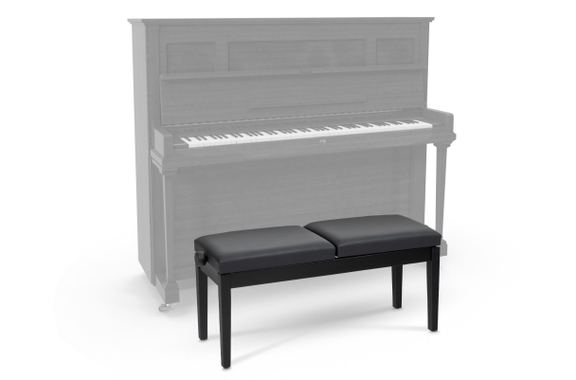 Classic Cantabile Banco De Piano Para Dos Personas Negro Mate image 5
