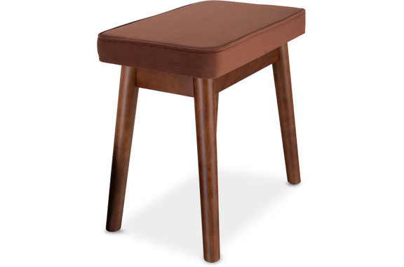 Classic Cantabile Banquette De Piano Design Velours Noyer image 5