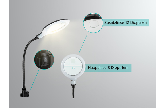 Stagecaptain LH-440 Soldering Aid with Magnifying Lamp image 5