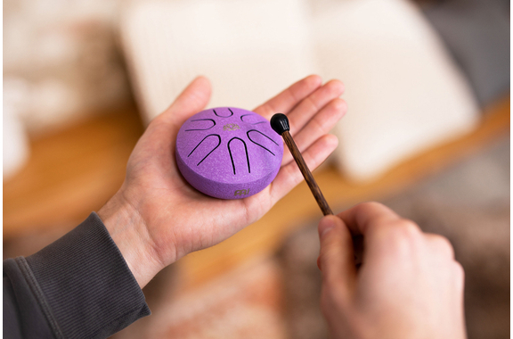 Meinl Sonic Energy Pocket Steel Tongue Drum Violet La Majeur image 5