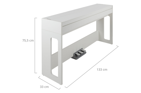 Classic Cantabile DP-S1 WM E-Piano blanco mate image 5