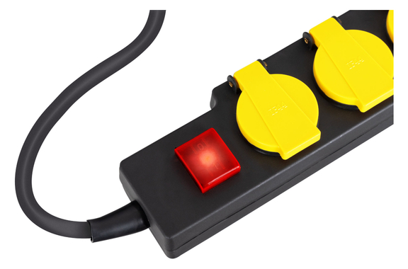 Stagecaptain OPSS-6 YE 6-voudige Outdoor-Stekkerdoos met Schakelaar IP44 image 5