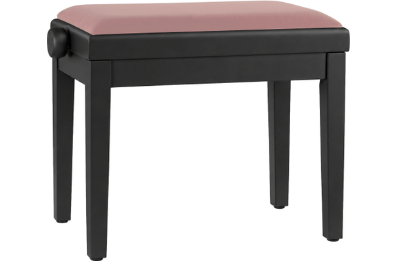 Classic Cantabile Banc De Piano Modell A Noir Mat Velours Rosé image 5