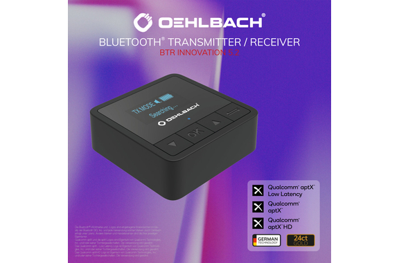 Oehlbach BTR Innovation 5.2 Émetteur-Récepteur Bluetooth Rechargeable image 5