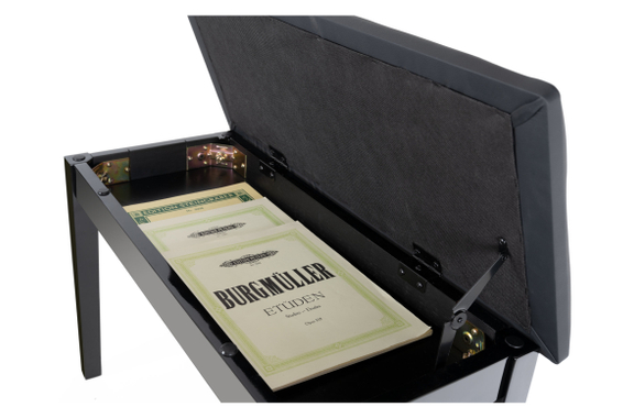 Classic Cantabile Pianobank Modell S+ Schwarz Hochglanz image 5