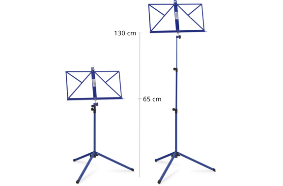 Classic Cantabile 100 Muziekstandaard Medium Blauw Set incl. Opbergdoos image 5