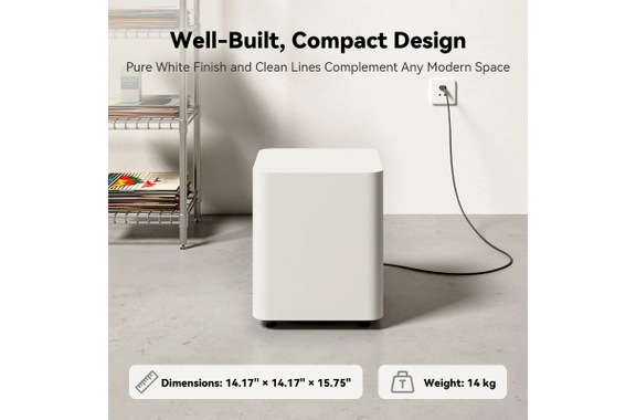 Fosi Audio SW10 Subwoofer Activo Blanco image 5