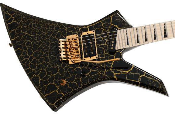 Jackson Pro Plus Series Signature Brandon Ellis Kelly KE27 Gold Crackle image 5