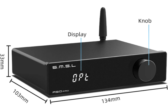 SMSL A50 Pro 2.1 Verstärker mit USB-C, HDMI und BT image 5