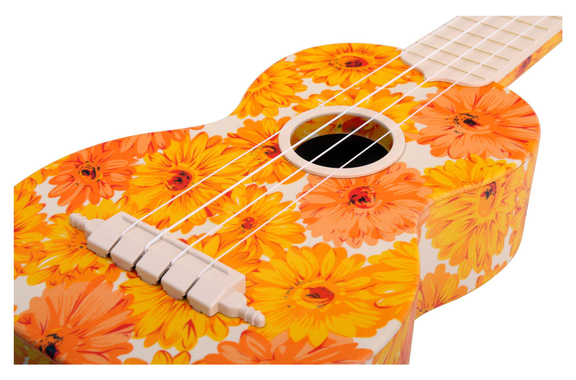 Classic Cantabile BeachBuddy Beachflower Soprano Ukulele, ABS image 5
