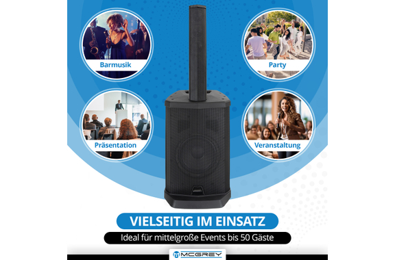 McGrey E-208LA Aktiv Line Array Säulenanlage  - Retoure (Zustand: sehr gut) image 5